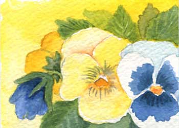 "Happy Faces" by Susan Nitzke, Cottage Grove WI - Watercolor
